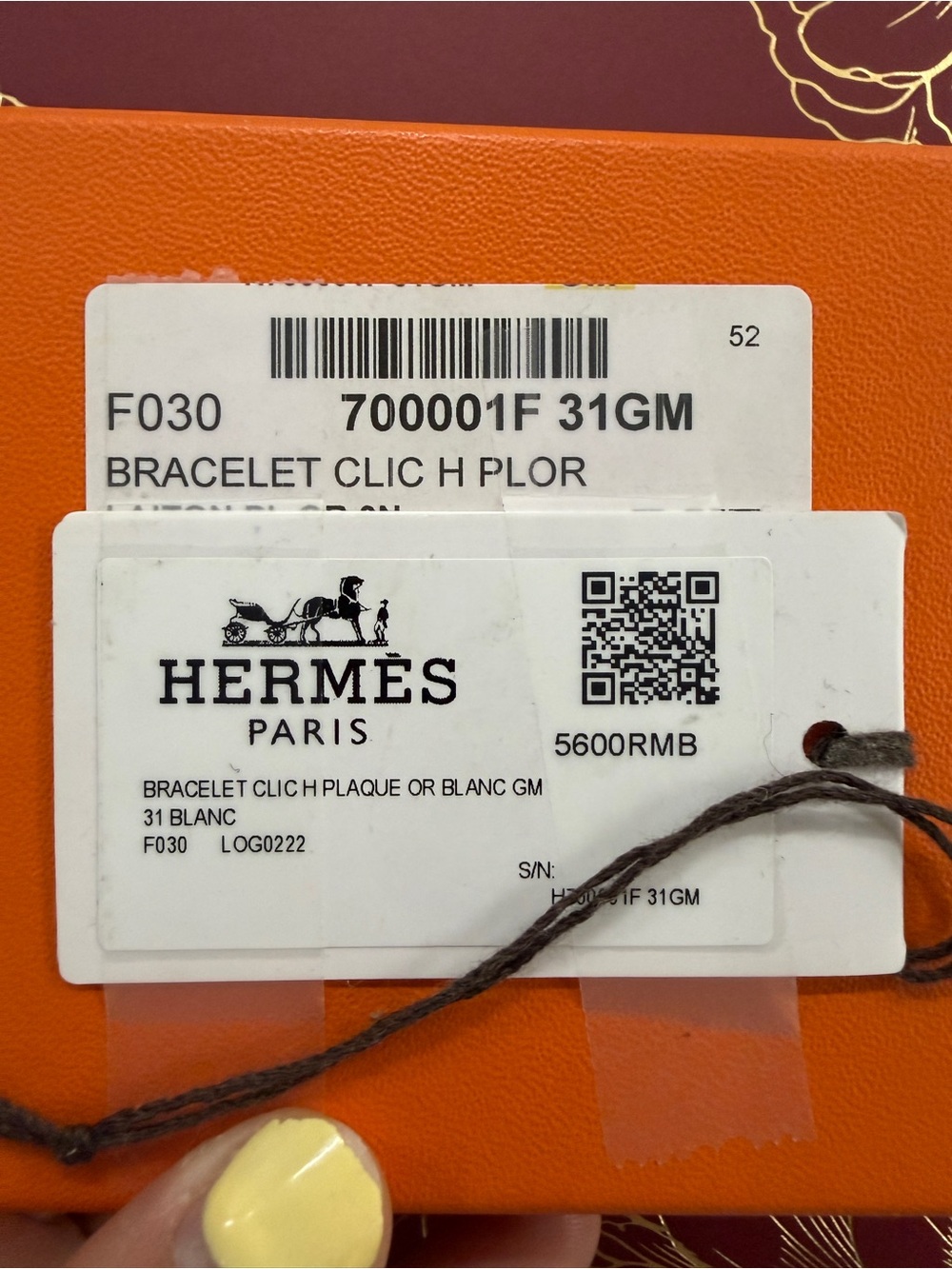 Hermès Gold-Plated Cuff Bracelet - Picture 7 of 7